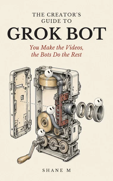 Cover of The Creator's Guide to Grok Bot: You Make the Videos, the Bots Do the Rest by Shane M